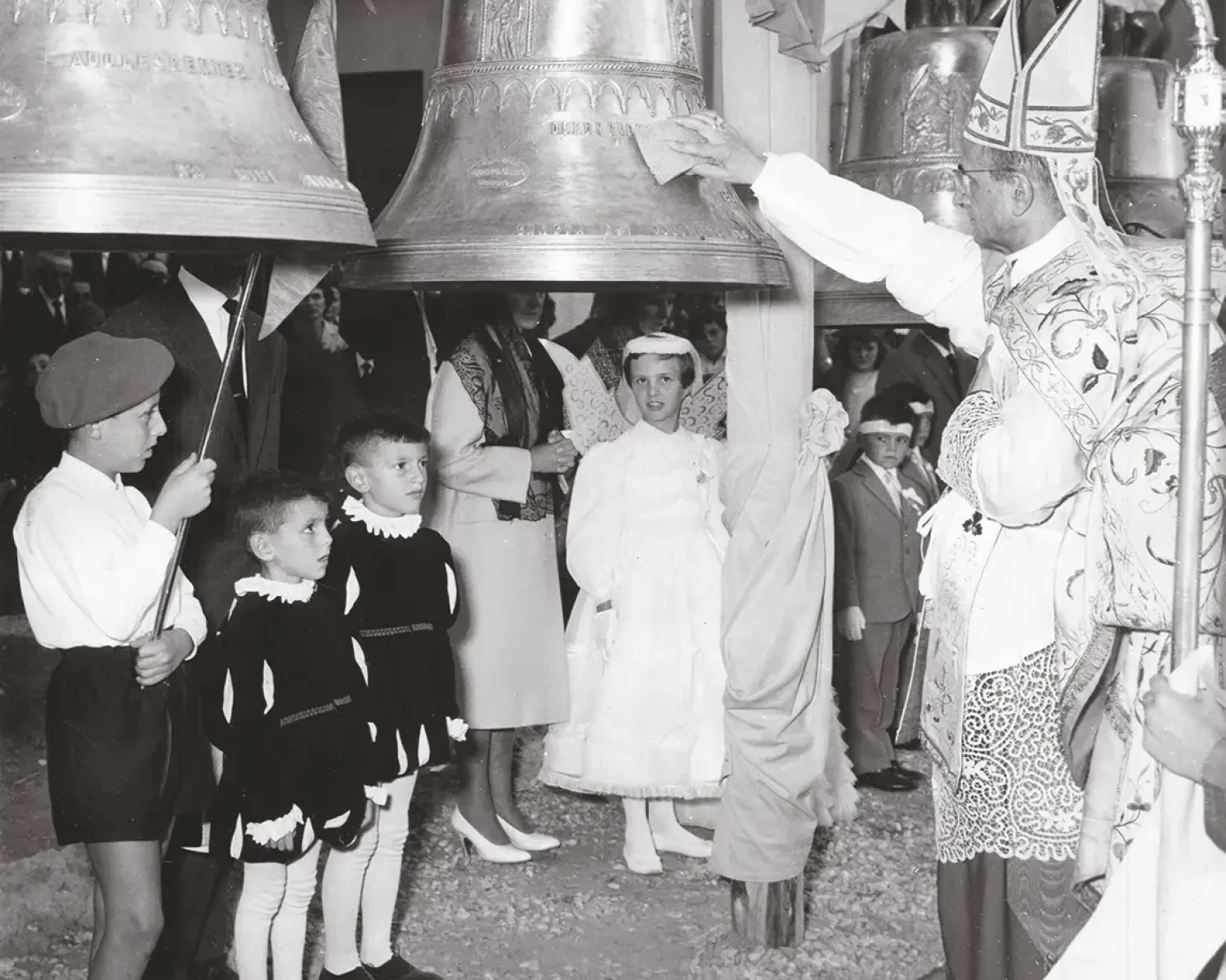Campanile della Chiesa di san Marco - momento della benedizione delle campane