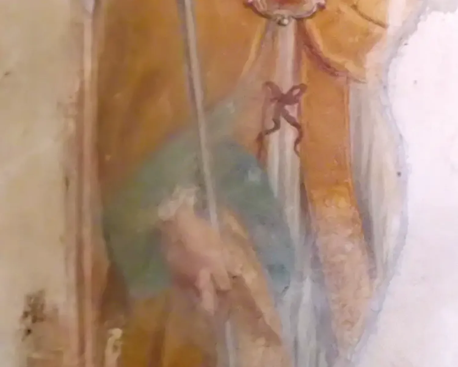 Chiesa di San Lazzaro - affresco di Sant Ambrogio piano superiore