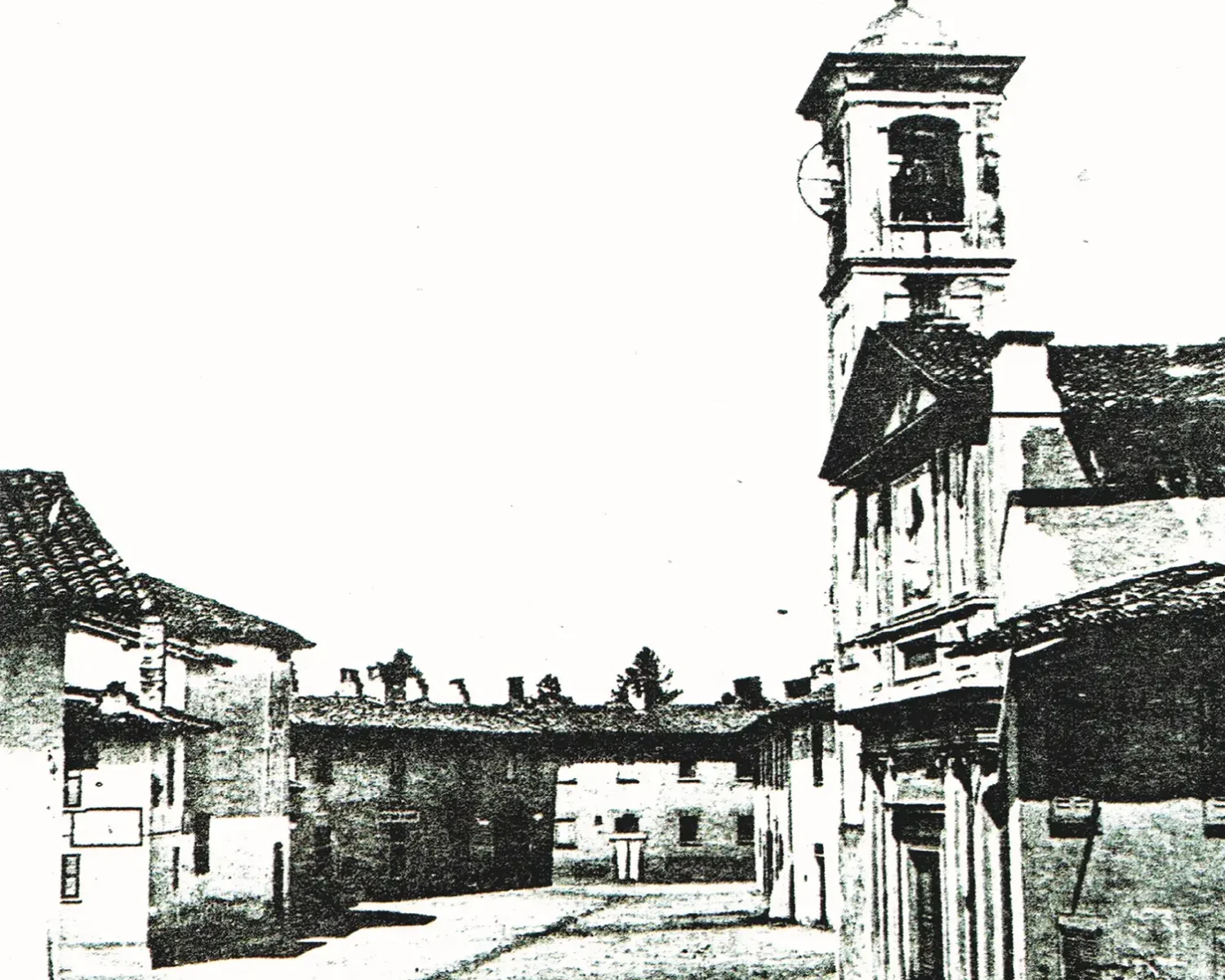 Chiesa di San Marco e Gregorio - nel passato (con il campanile)