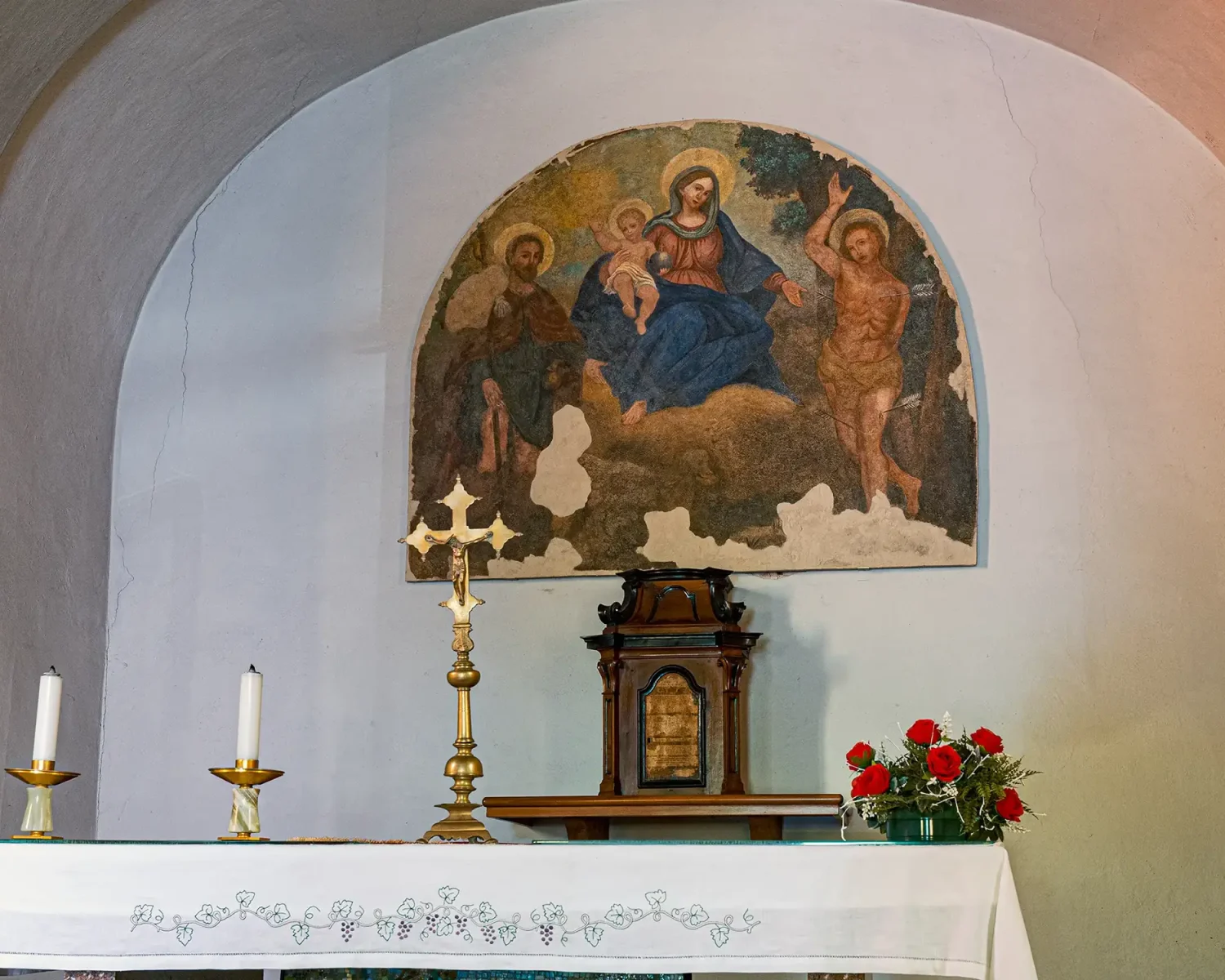 Chiesa di San Lazzaro - dipinto originale della-cappella votiva di San Rocco